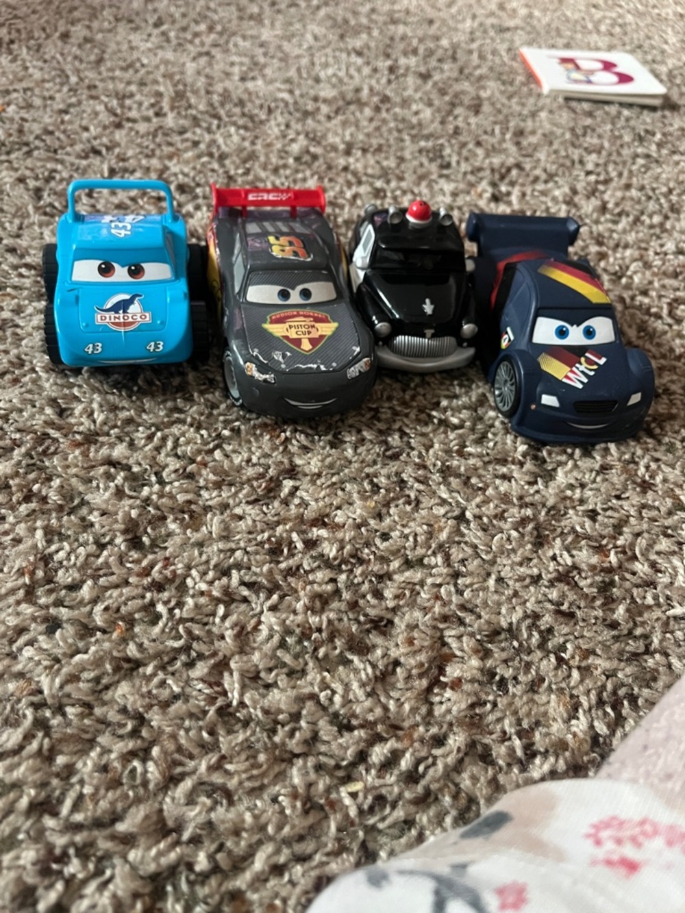 Disney Kids Toy Cars Set - Blue, Black, Dark Blue, Light Blue
